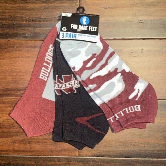 Mississippi State 3 Pack Men’s Socks - Picture 1 of 1